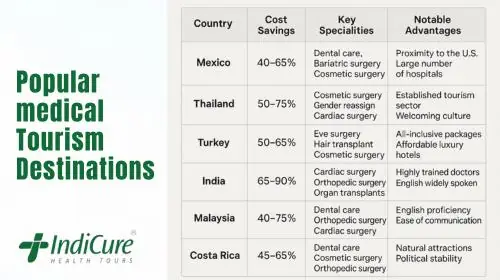 comparing popular medical tourism destinations and their strengths